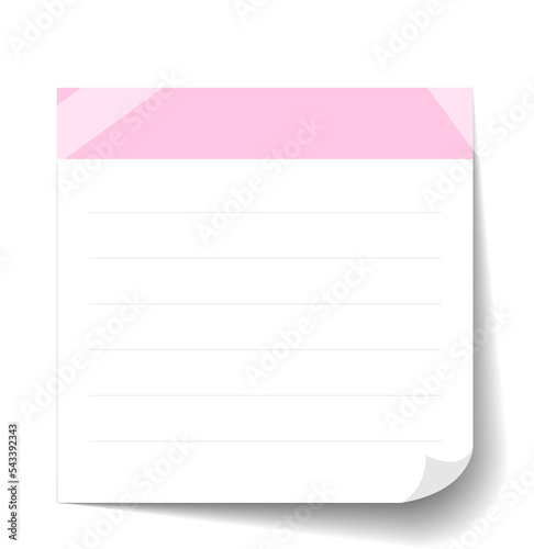 Blank Sticky Note Reminder Paper