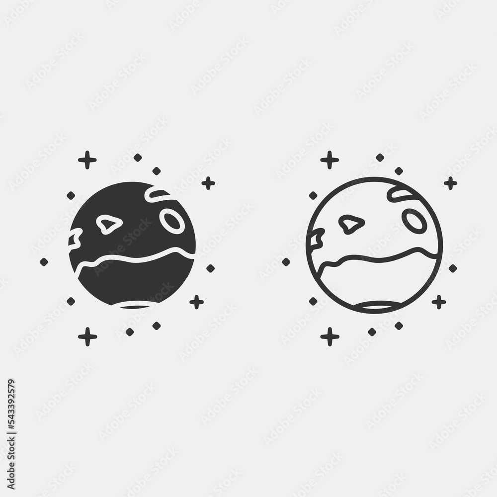 Astronomy vector icon illustration sign Astronomy vector icon illustration sign