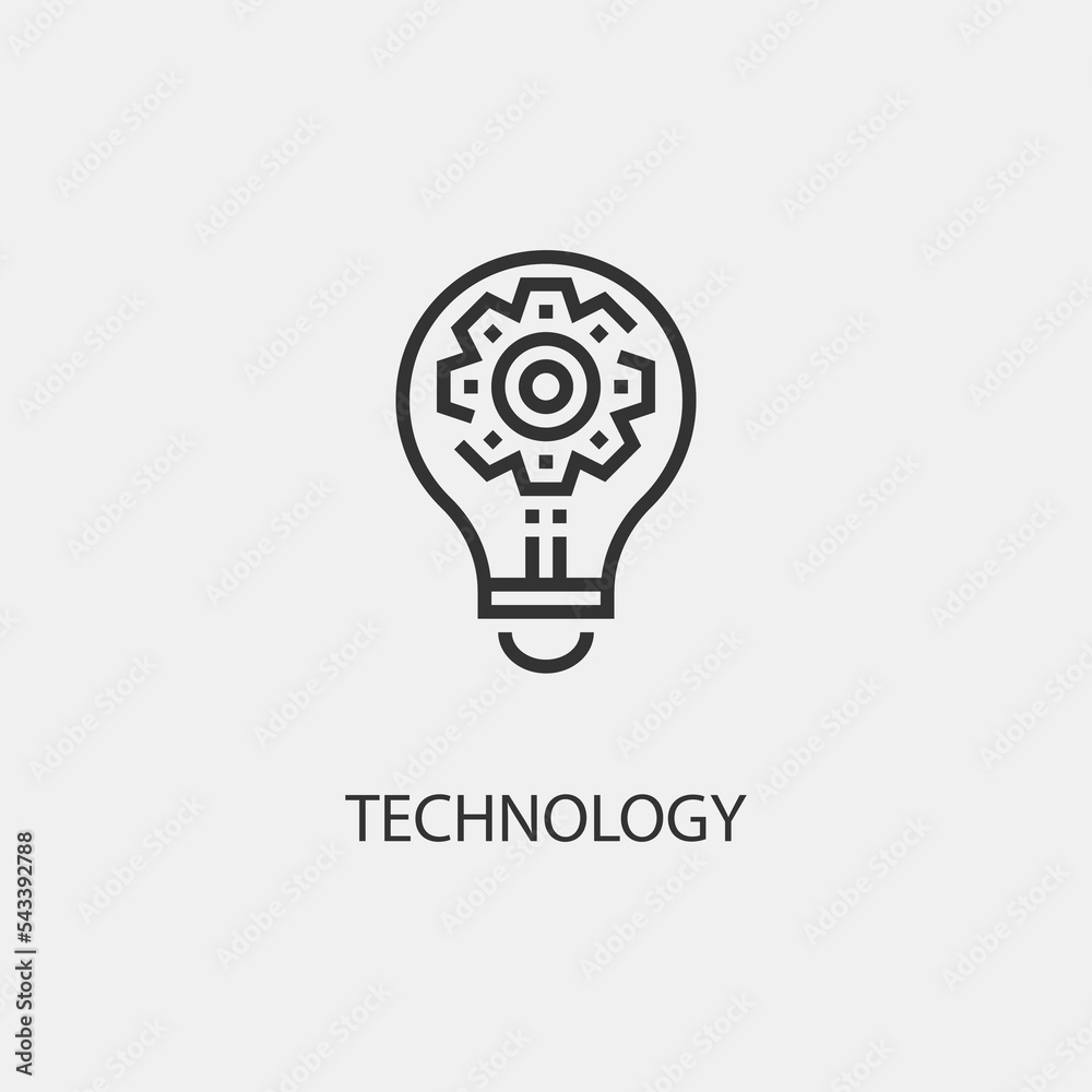 Technology vector icon illustration sign Technology vector icon illustration sign