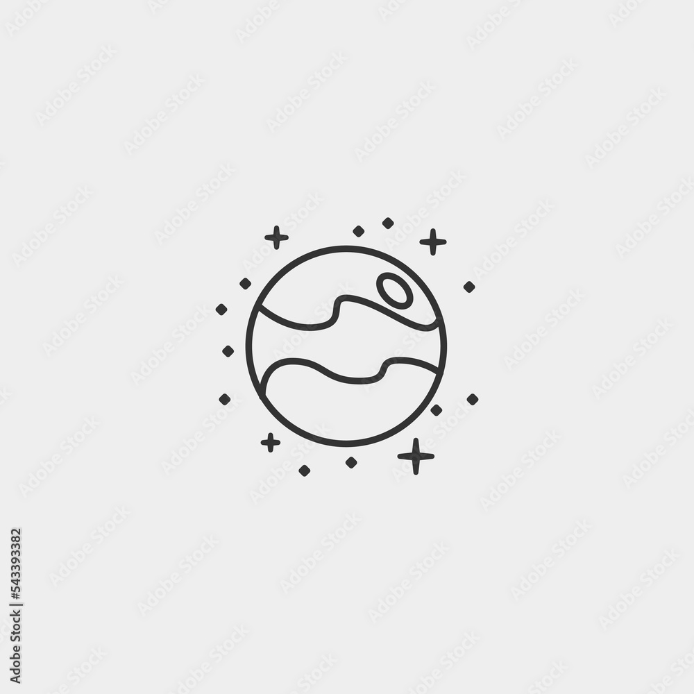 Astronomy vector icon illustration sign Astronomy vector icon illustration sign