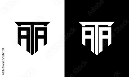 фотографія letter ata minimalist logo design