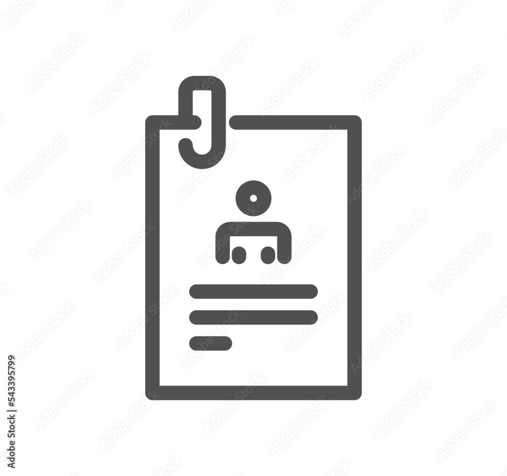 Document and paper icon outline and linear vector. Document and paper icon outline and linear vector.