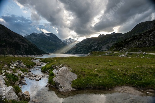 Fototapeta Naklejka Na Ścianę i Meble -  the highest dam wall in Austria is in  Carinthia