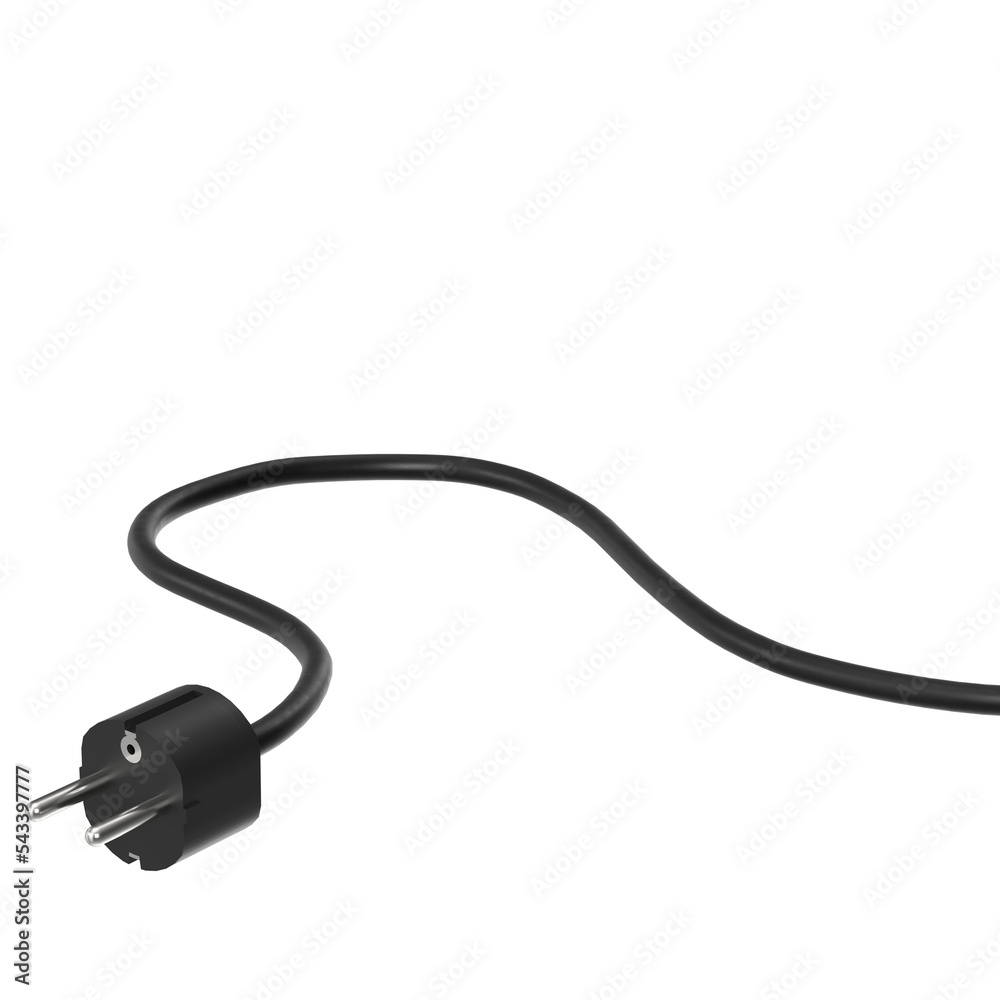 3d rendering illustration of a schuko power plug 3d rendering illustration of a schuko power plug
