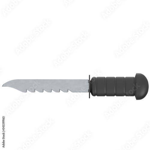 3d rendering illustration of a scuba knife