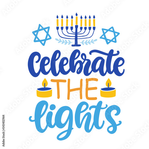 Happy Hanukkah banner template design