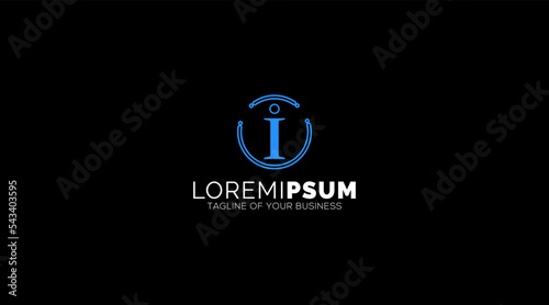 Modern OI Letter Logo design Icon symbol Vector Template
