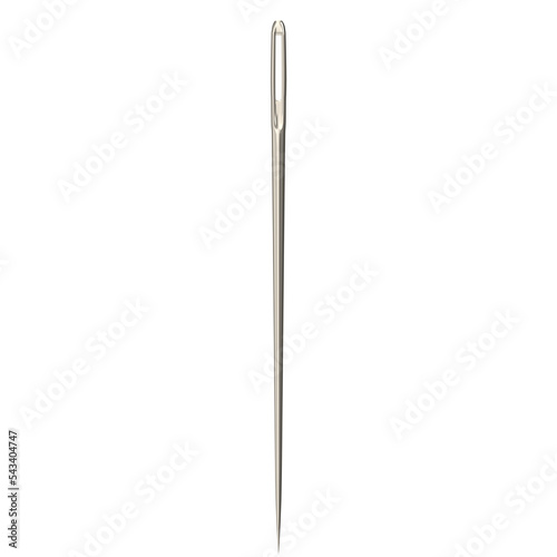 3d rendering illustration of a sewing needle