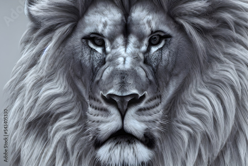 Lion Portrait Illustration