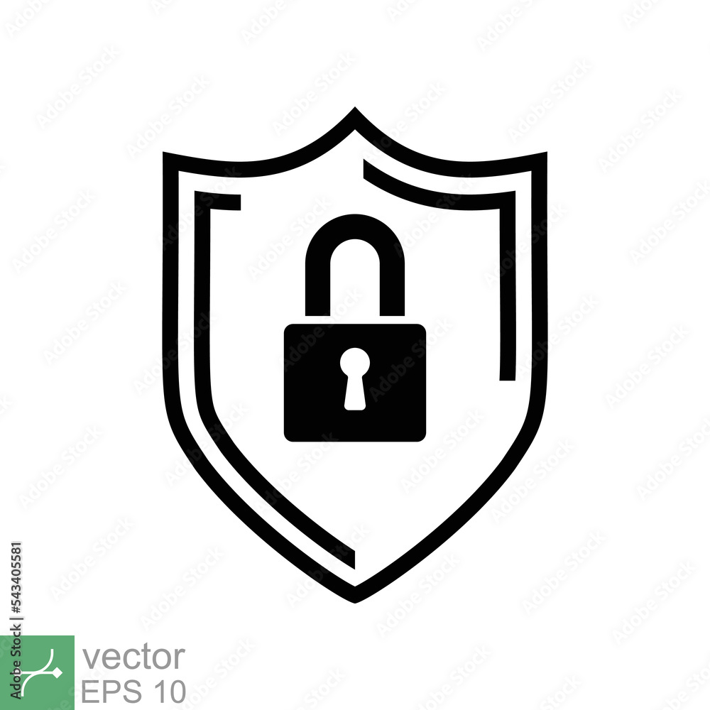 Security icon. Simple flat style. Shield secure, privacy protect, guarantee safe, network guard, safety concept. Vector illustration symbol isolated on white background. EPS 10. Security icon. Simple flat style. Shield secure, privacy protect, guarantee safe, network guard, safety concept. Vector illustration symbol isolated on white background. EPS 10.