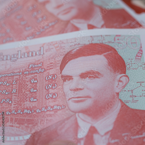 Photo Alan Turing
50 British pounds. outstanding mathematician