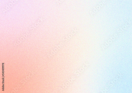 Abstract gradient blurred colorful background with grain noise effect texture. Pastel minimalists grainy design. photo