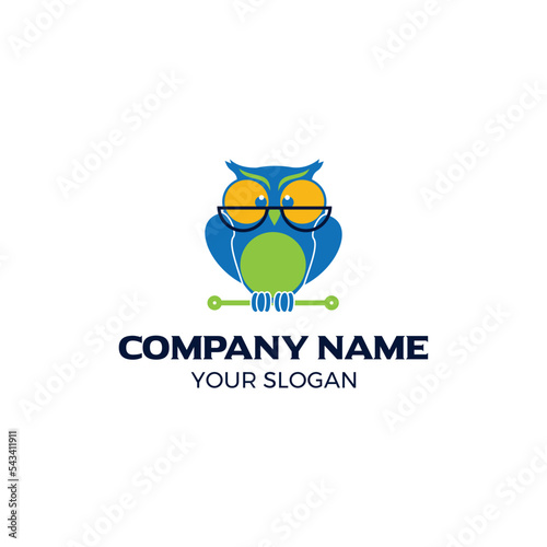 Owl logo design photo