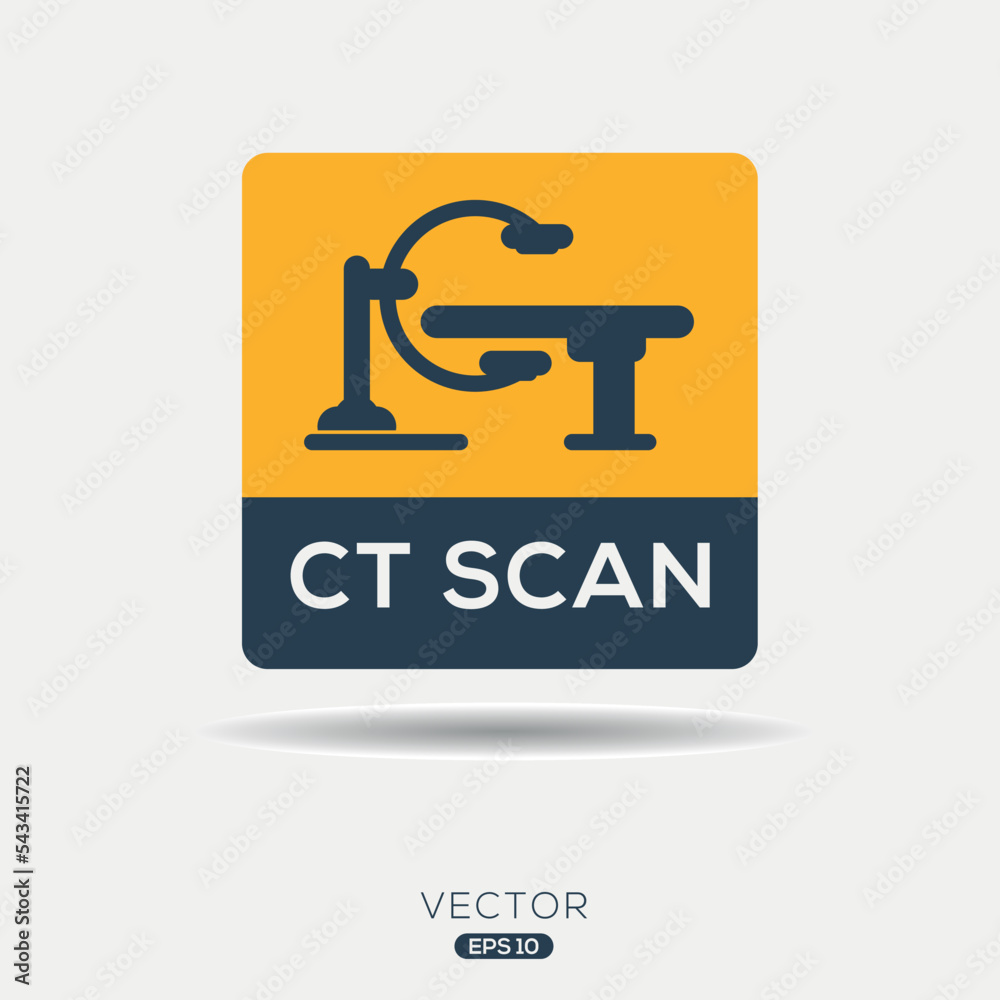 Creative (CT scan) Icon, Vector sign.