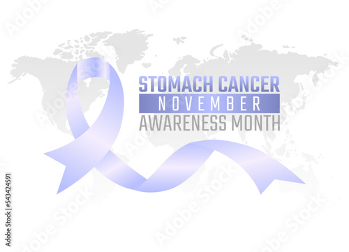 vector graphic of stomach cancer awareness month good for stomach cancer awareness month celebration. flat design. flyer design.flat illustration.