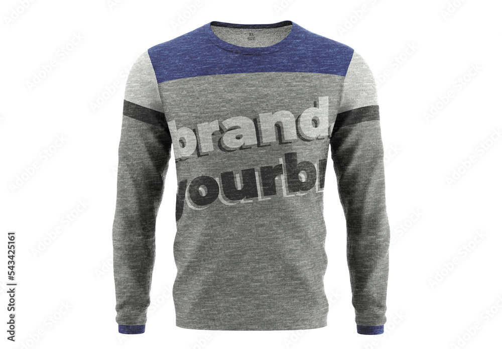 Long Sleeve Shirt Mockup Stock Template | Adobe Stock