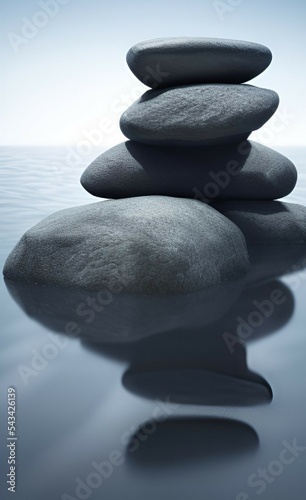 Zen balance stones