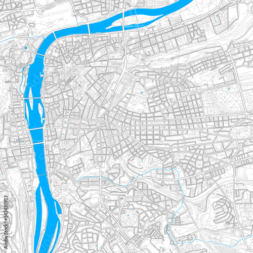Prague, Czechia high resolution vector map