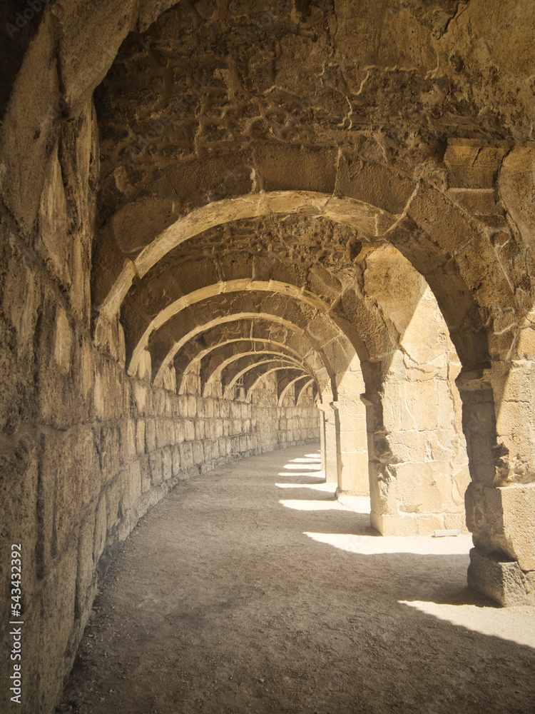Obraz premium ancient roman aqueduct country
