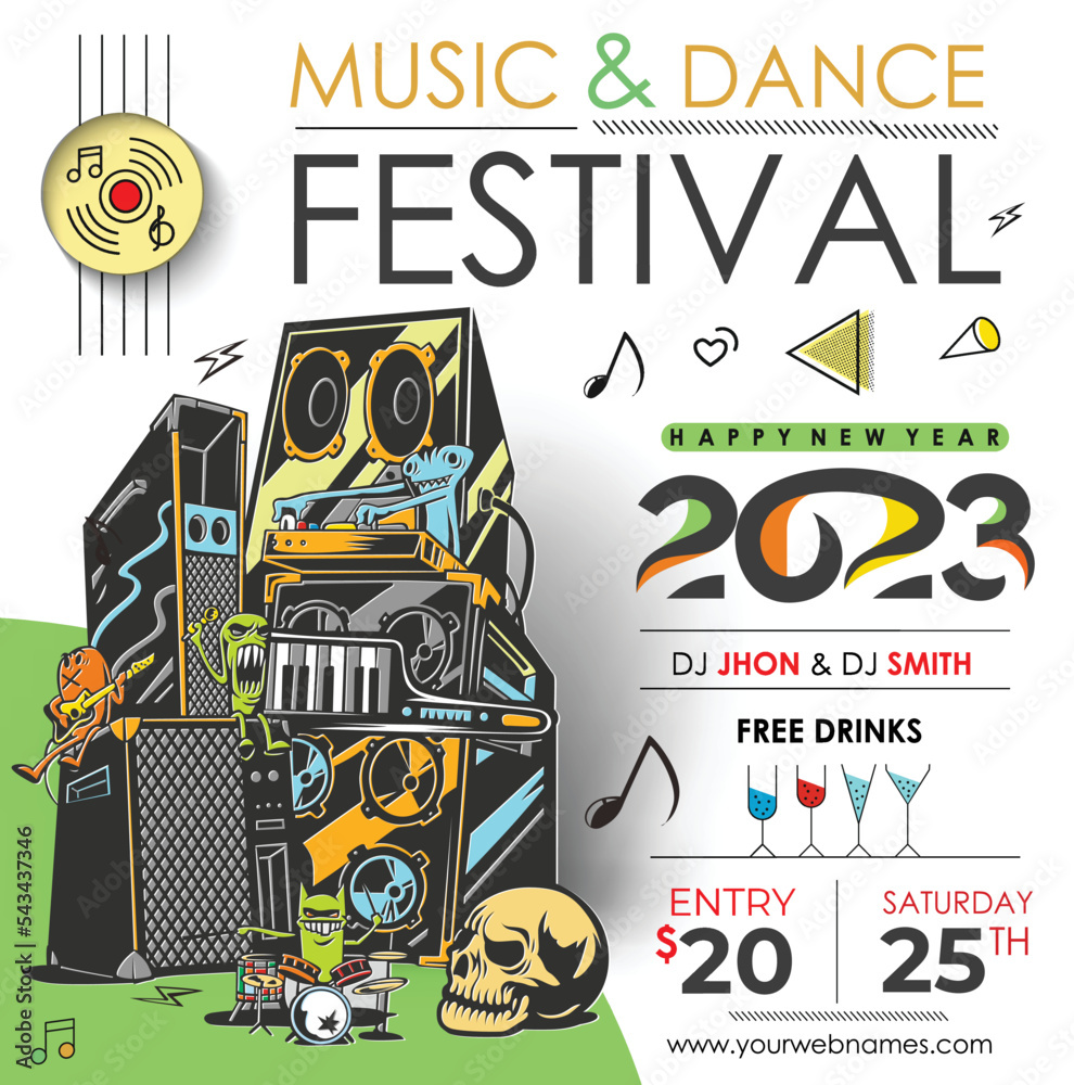2023 New Year Music Party Event Flyer Poster For Social Media Post 2023-new-year-music-party-event-flyer-poster-for-social-media-post