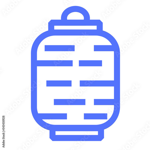 Chouchin Culture Japan Japanese Lantern Outline Icon
