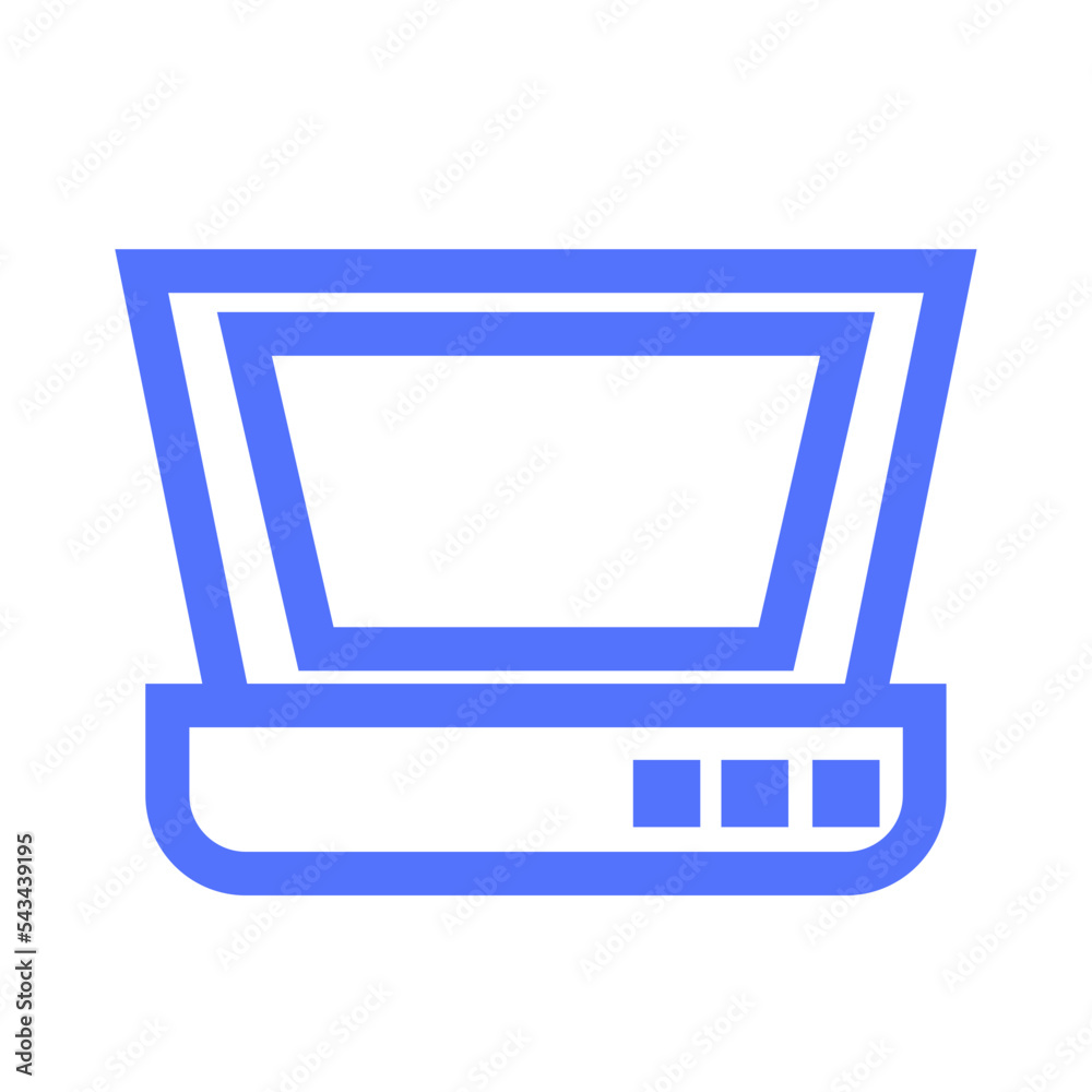 Computer Device Hardware Peripheral Scan Scanner Outline Icon Computer Device Hardware Peripheral Scan Scanner Outline Icon