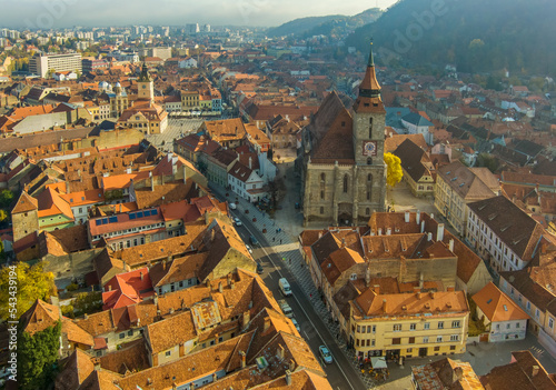 Fotografie Brasov old town in autumn