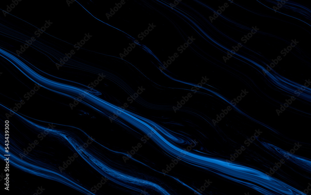 Obraz premium Marble rock texture blue ink pattern liquid swirl paint black dark that is Illustration background for do ceramic counter tile white that is abstract waves skin wall luxurious art ideas concept.