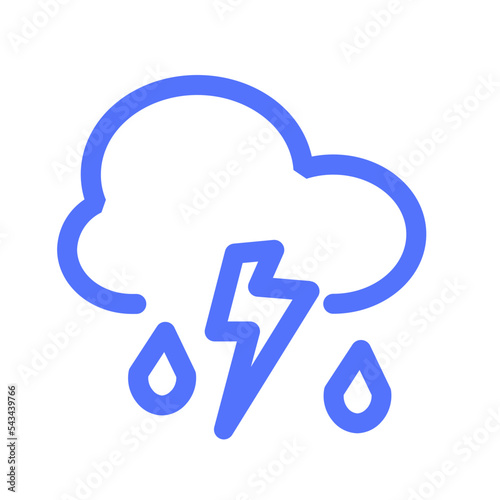 Dribble Drizzle Drizzling Lightrain Mizzle Splatter Stormy Outline Icon photo