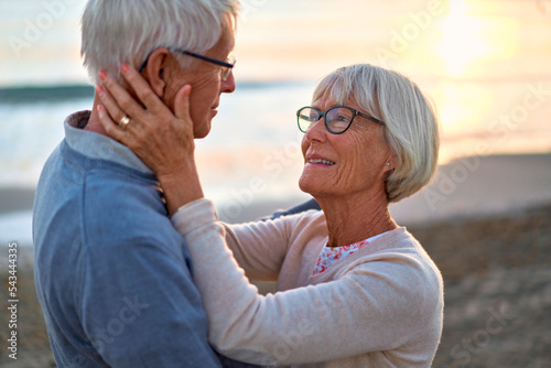 Senior couple on the beach