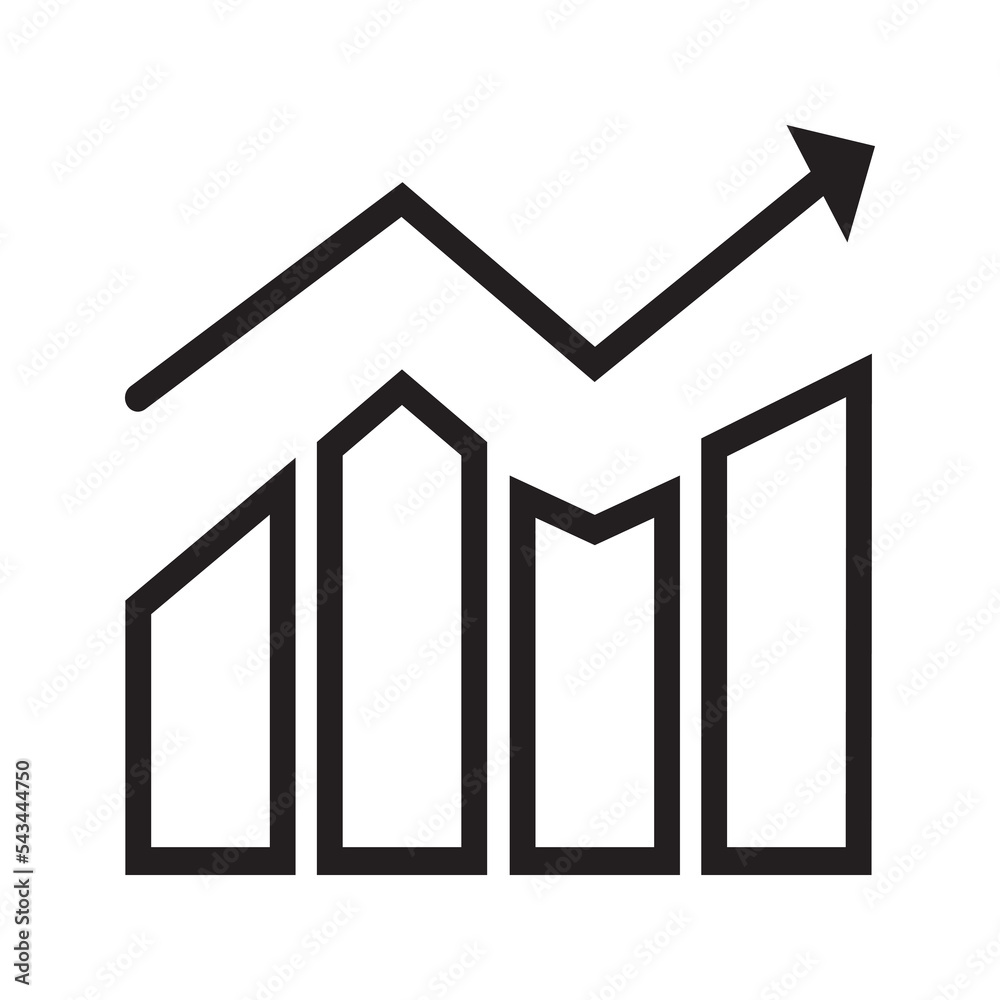 Growth statistics business icon Growth statistics business icon