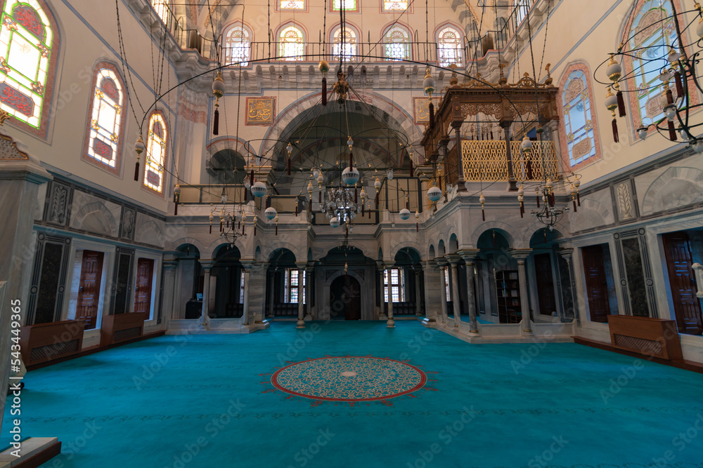 Ayazma Mosque in Uskudar. Ottoman mosque architecture background photo
