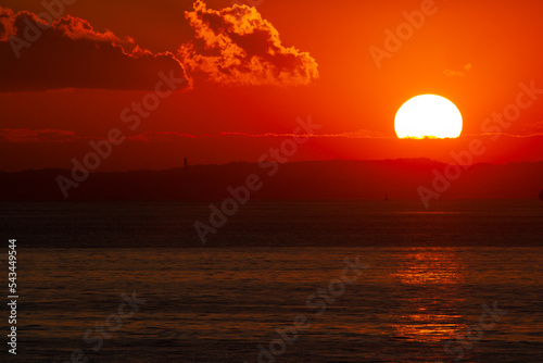 Tapety artystyczne 沈む夕日