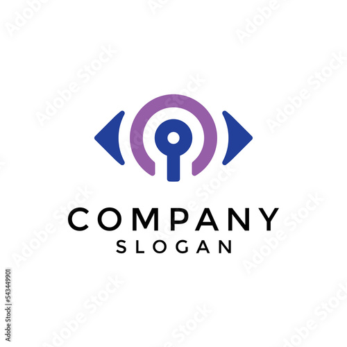 magnifying glass vision logo
