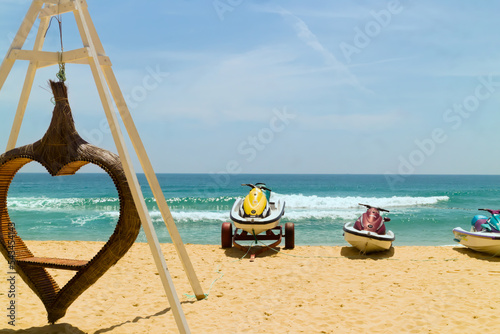 boat on the beach photo