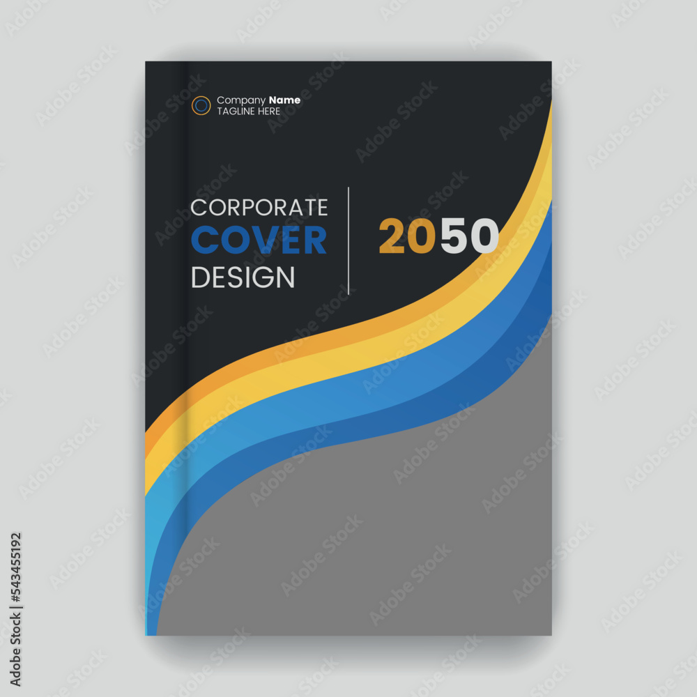 Business annual report cover page design template Stock Vector | Adobe ...