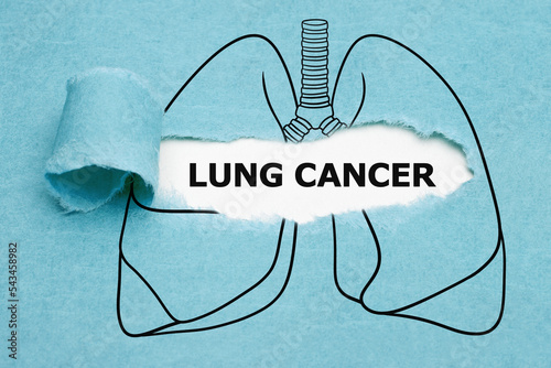 Lung Cancer Drawn Concept photo