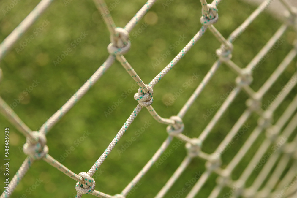 Fototapeta premium link fence with grass