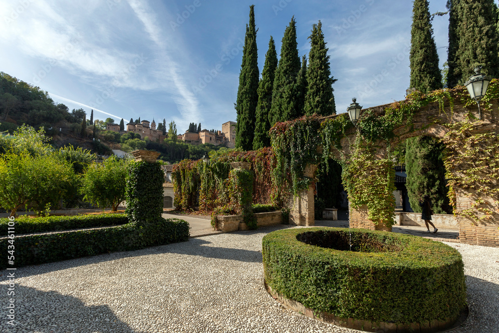 View of the Alhambra in Granada