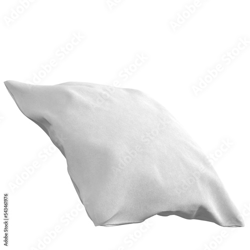 3d rendering illustration of a small cushion