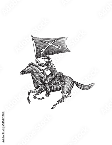 soldier on horseback