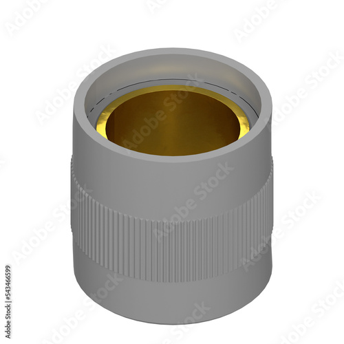3d rendering illustration of a small knob