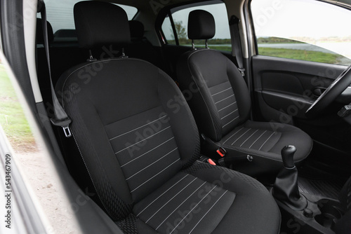 Car front seats. Auto interior
