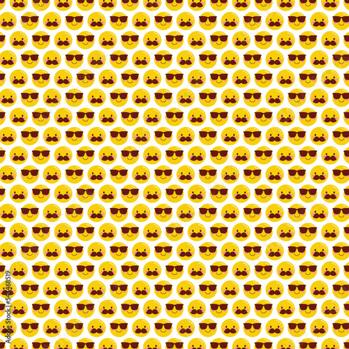 cool shades emojis background paper pattern (ID: 543468519)