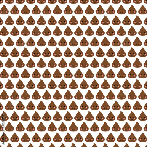 poop emojis background paper pattern (ID: 543468542)