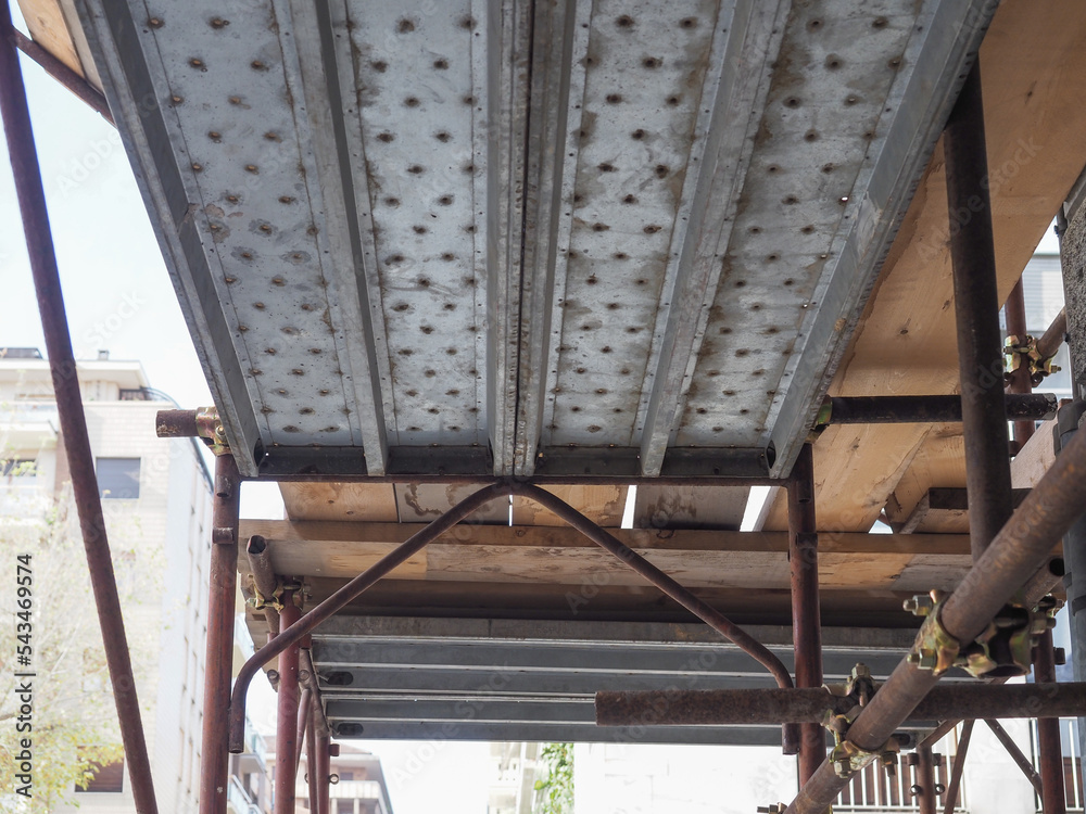 Obraz premium scaffolding for construction work