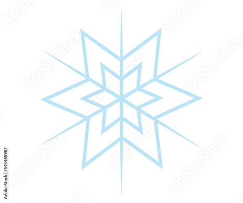 snowflake on a white background