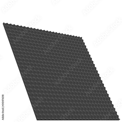 3d rendering illustration of a soundproof panel