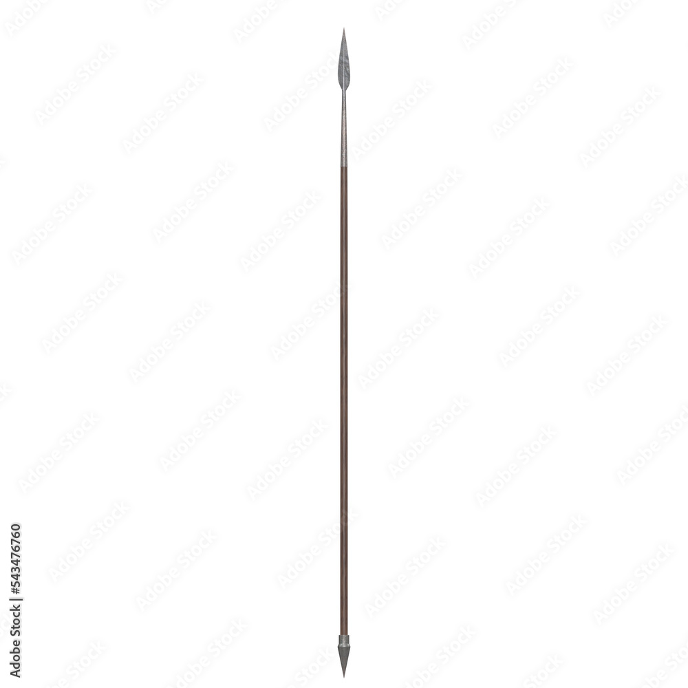 3d rendering illustration of a spartan spear 3d rendering illustration of a spartan spear
