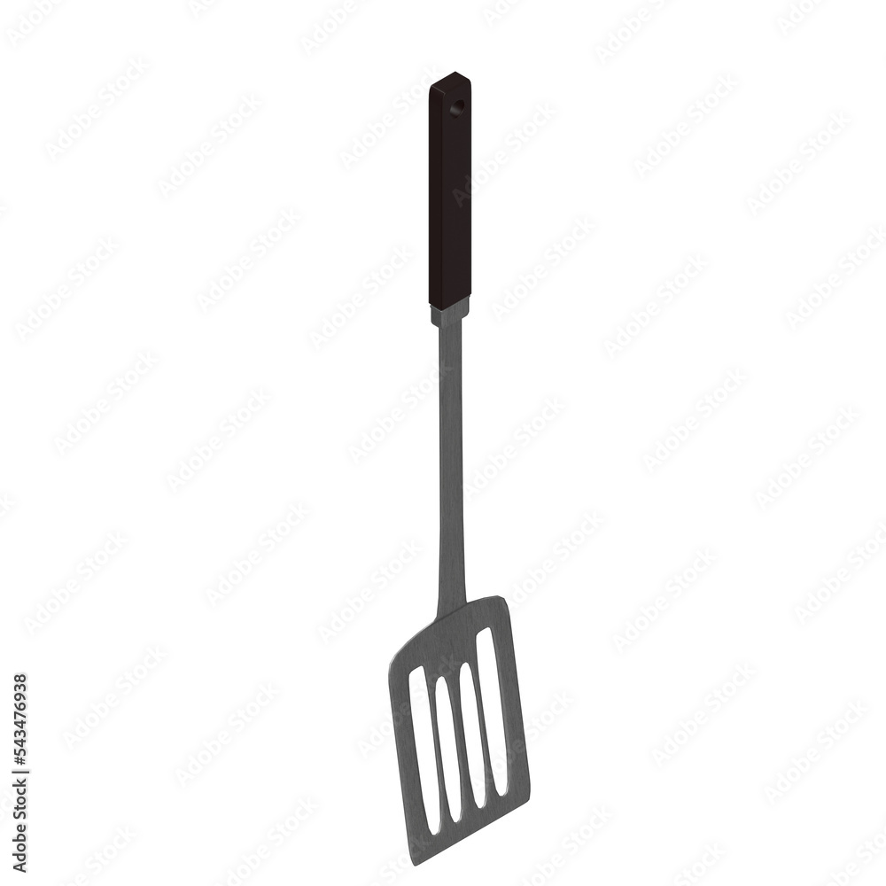 3d rendering illustration of a spatula kitchen tool 3d rendering illustration of a spatula kitchen tool